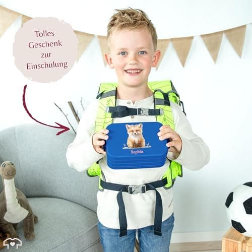 Mepal Bento Box Midi Fuchs Lunchbox - Niedliche Brotdose für Kinder | Auslaufsicher und langlebig | Sage Grün - 900 ml