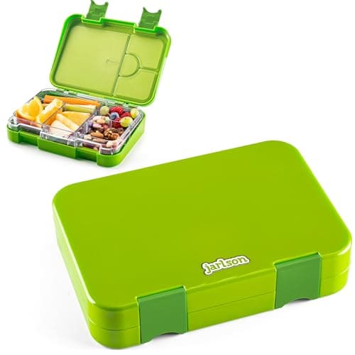 Jarlson® Brotdose Kinder mit Fächern - TONI Lunchbox - Auslaufdurchfall-Sicher – Jausenbox für Kindergarten und Schule -