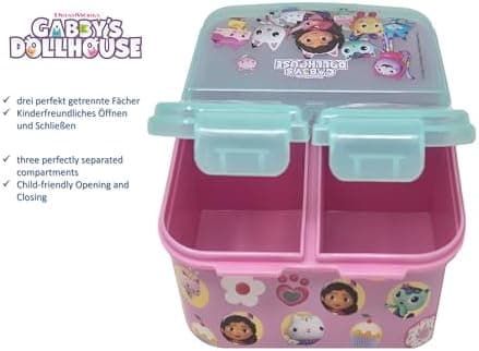 Kinder Brotdose Lunchbox Minecraft - mit Fächern - BPA frei - Perfect für Schultage und Picknicks