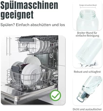 UZSPACE Kinder Trinkflasche 600ml - Sportlich, Auslaufsicher & Spülmaschinenfest zur Schule und Outdoor aktivarten für M