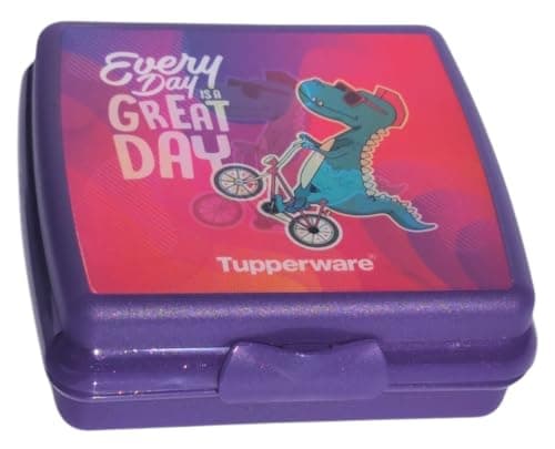Tupperware Quadratische Sandwich-Box Aufbewahrungsbox Brotdose mit Scharnier und Verriegelung (türkis Koala Bär)