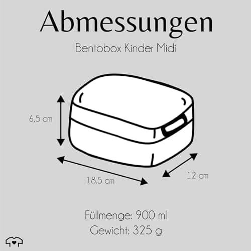 Mepal Bento Box Midi Fuchs Lunchbox - Niedliche Brotdose für Kinder | Auslaufsicher und langlebig | Sage Grün - 900 ml