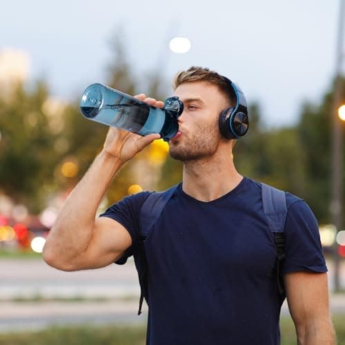 UZSPACE Kinder Trinkflasche 600ml - Sportlich, Auslaufsicher & Spülmaschinenfest zur Schule und Outdoor aktivarten für M