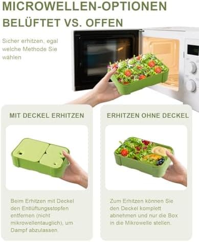 Kinder Brotdose 1100ml Auslaufsichere Bento Box Schule