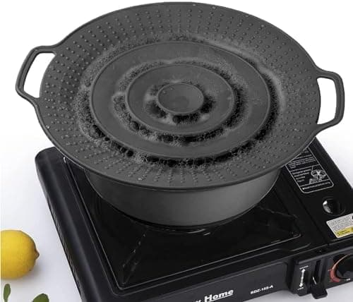 Überkochschutz & Spritzschutz aus Silikon für Universelle Topfdeckel – Kochen und Kochtiegel – BPA-frei, hitzebeständig