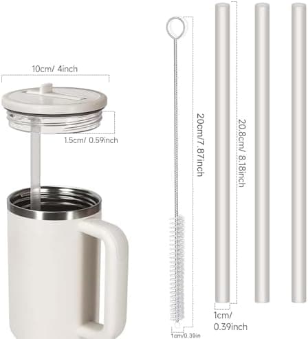 Sunshine Smile 40oz Auslaufsicherer Ersatzdeckel für Stanley Cup,ideal für Familien mitKindern und Freunde, bietet 2 Stü