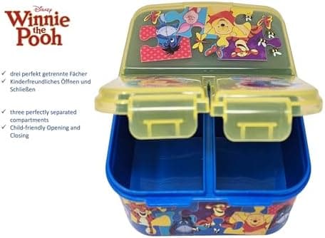 Kinder Brotdose Lunchbox Minecraft - mit Fächern - BPA frei - Perfect für Schultage und Picknicks