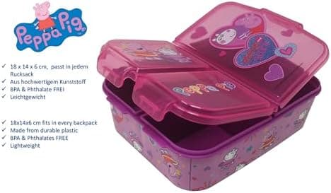 Kinder Brotdose Lunchbox Minecraft - mit Fächern - BPA frei - Perfect für Schultage und Picknicks