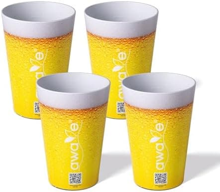 AWAVE Festival Becher Set multifunktional für Party- und Every-Day-Nutzung, 400 ml,-recycelbar, leicht und robust