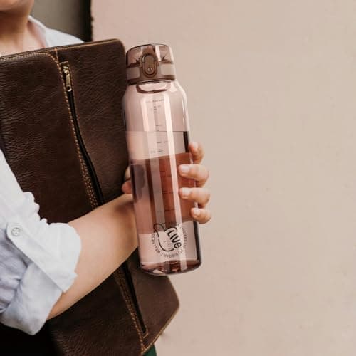 UZSPACE Kinder Trinkflasche 600ml - Sportlich, Auslaufsicher & Spülmaschinenfest zur Schule und Outdoor aktivarten für M