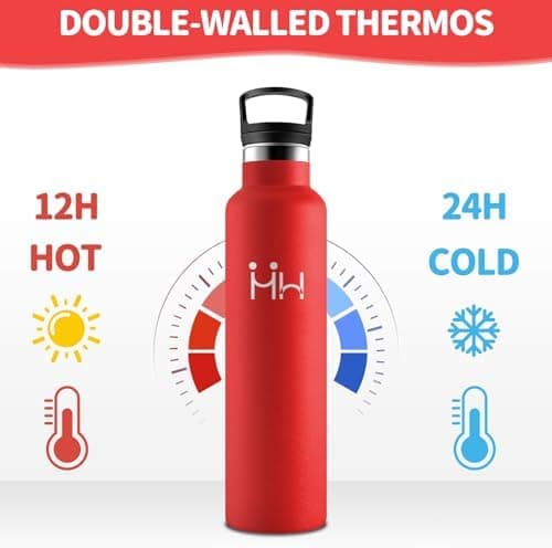 HoneyHolly Edelstahl Trinkflasche 500ML Kinder BPA-Frei Isoliert Thermoflasche
