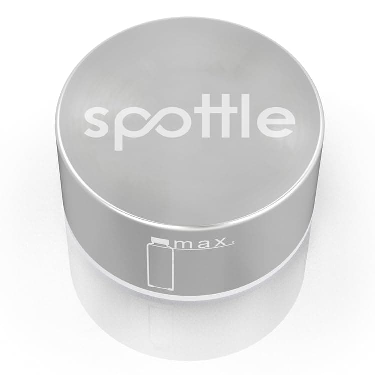 Spottle Glas Trinkflasche - 1 Liter - Für Kohlensäuregetränke - Spülmaschinenfest & auslaufsicher