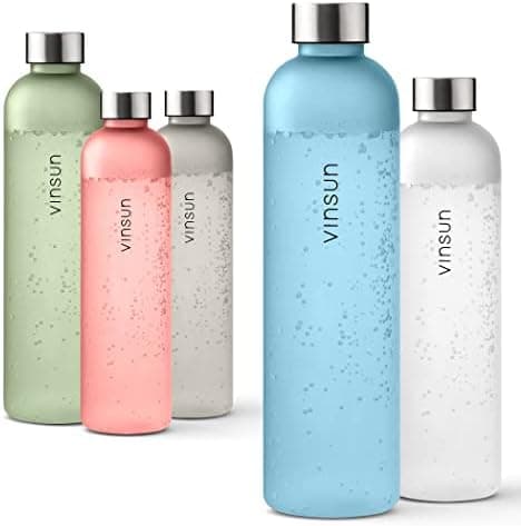 VINSUN Trinkflasche 1000ml - auslaufsicher, BPA frei, Tritan - Leichte Wasserflasche für Sport und Outdoor activities -