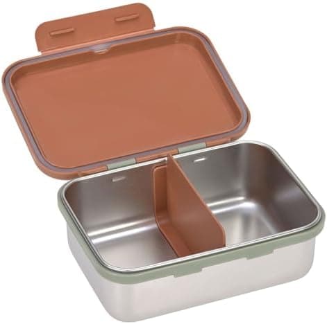LÄSSIG Edelstahl Kinder Brotdose Frühstücksbox Nachhaltig für Schule und Adventure (1er Pack)  
LÄSSIG Kinder Brotdose E