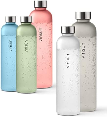 VINSUN Trinkflasche 1000ml - auslaufsicher, BPA frei, Tritan - Leichte Wasserflasche für Sport und Outdoor activities -