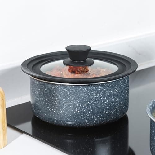 Russell Hobbs Universaldeckel aus gehärtetem Glas für 16-20cm Töpfe + Dampfaustritt + Silikonrand + Durchsichtig
