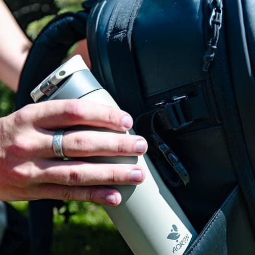 AORIN Trinkflasche Edelstahl 18/8, 500ml, BPA-Frei, Doppelwandig Isolierflasche für Sport, Schule und Outdooraktivitäten