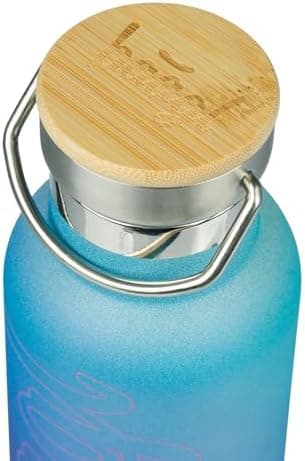 Baagl Thermosflasche Kinder Edelstahl – Auslaufsichere Wasserflasche für Mädchen – BPA-freie Flasche mit Bambusdeckel –