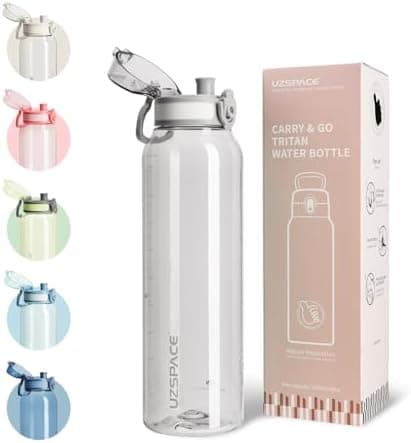 UZSPACE Kinder Trinkflasche 600ml - Sportlich, Auslaufsicher & Spülmaschinenfest zur Schule und Outdoor aktivarten für M
