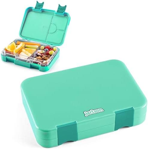 Jarlson® Brotdose Kinder mit Fächern - TONI Lunchbox - Auslaufdurchfall-Sicher – Jausenbox für Kindergarten und Schule -