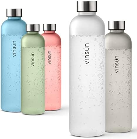 VINSUN Trinkflasche 1000ml - auslaufsicher, BPA frei, Tritan - Leichte Wasserflasche für Sport und Outdoor activities -