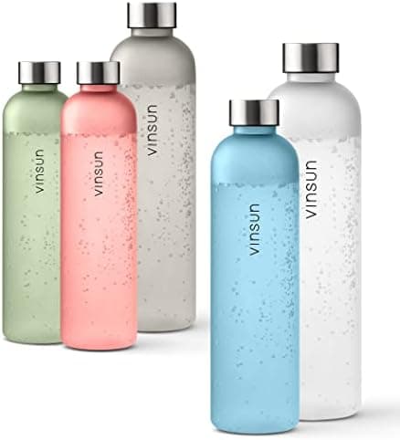 VINSUN Trinkflasche 1000ml - auslaufsicher, BPA frei, Tritan - Leichte Wasserflasche für Sport und Outdoor activities -