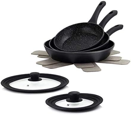 Linnuo Universal Silikondeckel - PlatzspAREND - Backofen/Spülmaschinefest - 1 Dekel 3 Größen - Robuster Glasdeckel - 2er