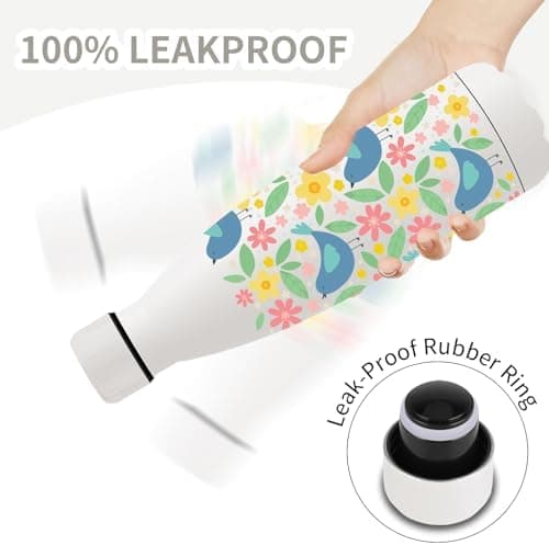 Grsta Trinkflasche 500ml, BPA-freie Edelstahlflasche für Kinder, ideale Wasserspeicherung bei Kalt&warm