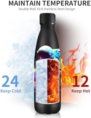 Grsta Trinkflasche 500ml, BPA-freie Edelstahlflasche für Kinder, ideale Wasserspeicherung bei Kalt&warm