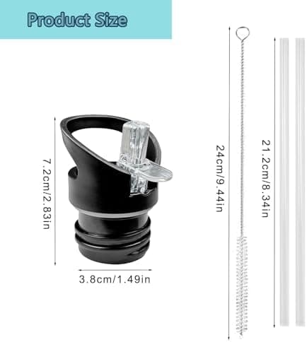 Original Ersatzdeckel für Trinkflaschen - Standard Mund - 500ml / 750ml / 1L - Trinkflaschen Deklaration