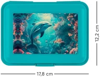 ### Baagl Brotdose Kinder für Schule – Lunchbox für Mädchen & Jungen – Jausenbox, Brotzeitbox, Brotbox, Snackbox (Delphi