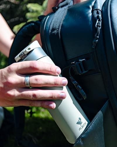 AORIN Trinkflasche Edelstahl 18/8, 500ml, BPA-Frei, Doppelwandig Isolierflasche für Sport, Schule und Outdooraktivitäten