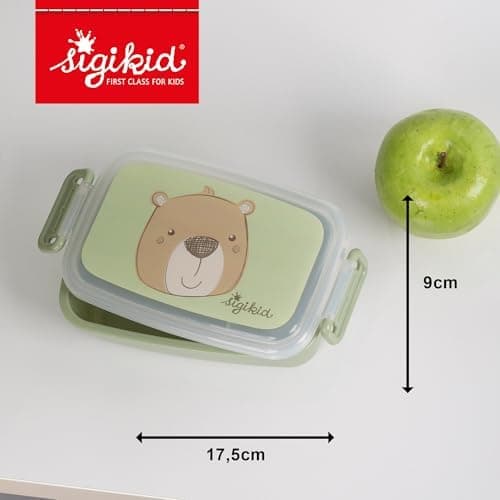 Sigikid 25365 Brotzeitbox Fuchs Lunchbox mit Trennwand, sicher und BPA-frei für Kinder ab 1 Jahr
| Sigikid 25365 Brotze
