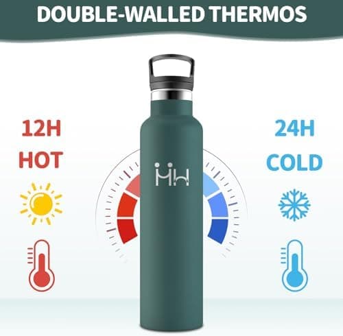 HoneyHolly Edelstahl Trinkflasche 500ML Kinder BPA-Frei Isoliert Thermoflasche