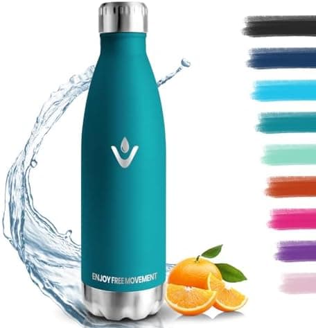 HoneyHolly Kinder Trinkflasche Doppelwandig, 500ML BPA-frei, Thermosflasche für Fitness und Gym
