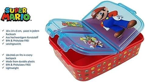 Kinder Brotdose Lunchbox Minecraft - mit Fächern - BPA frei - Perfect für Schultage und Picknicks