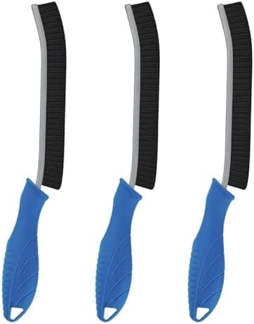 Multifunktionale Reinigungsbürste Hartborsten für Ecken und Spalte (3, Schwarzer Griff)  
Fugenreinigungsbürste Hartbors