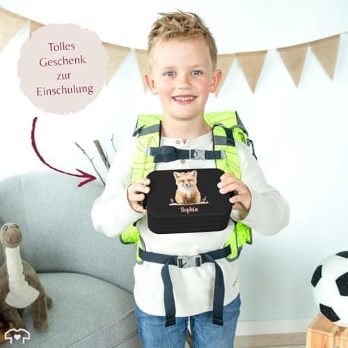 Mepal Bento Box Midi Fuchs Lunchbox - Niedliche Brotdose für Kinder | Auslaufsicher und langlebig | Sage Grün - 900 ml