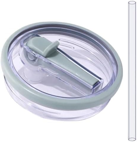 Wiederverwendbare Ersatzdeckel für 40oz Becher | Auslaufsichere Tumbler Abdeckungen | Stanley Cup Zubehör (Beige 2pcs)