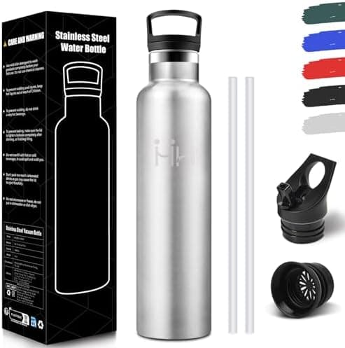 HoneyHolly Edelstahl Trinkflasche 500ML Kinder BPA-Frei Isoliert Thermoflasche