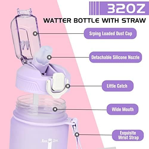 CodiCile Trinkflasche 1L - Ideal für Outdoor Aktivitäten mit Zeitmarkierung und Strohhalm
| CodiCile 1L Trinkflasche St