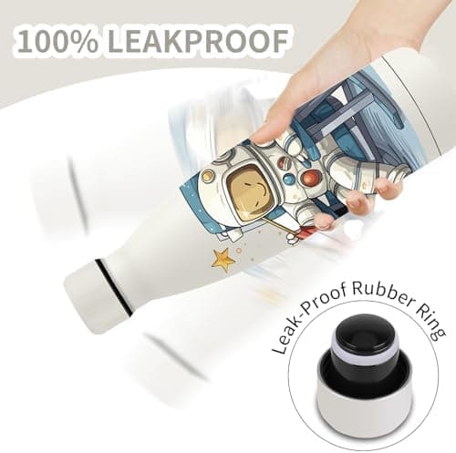 Grsta Trinkflasche 500ml, BPA-freie Edelstahlflasche für Kinder, ideale Wasserspeicherung bei Kalt&warm