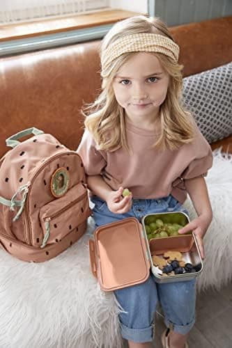 LÄSSIG Edelstahl Kinder Brotdose Frühstücksbox Nachhaltig für Schule und Adventure (1er Pack)  
LÄSSIG Kinder Brotdose E