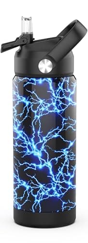 Edelstahl Trinkflasche Meeresjungfrau 550ml BPA Frei Auslaufsicher Thermosflaschefür Kinder und Erwachsene - Sport, Schu