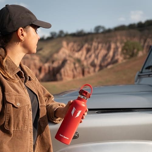 Super Sparrow Thermobecher für Sport und Outdoor - 500ml, 750ml - BPA-Frei, ClimatePartner certified - FlipFlow Trinkfla