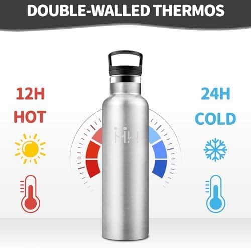 HoneyHolly Edelstahl Trinkflasche 500ML Kinder BPA-Frei Isoliert Thermoflasche