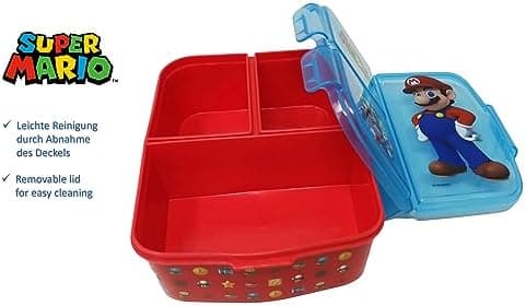 Kinder Brotdose Lunchbox Minecraft - mit Fächern - BPA frei - Perfect für Schultage und Picknicks