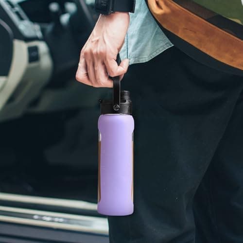 BLUEGO Glaswasserflasche 900ml BPA-frei für Outdoor Aktivitäten
| CADRES Glasbecher mit Zeitmarkierung und Silikonschut
