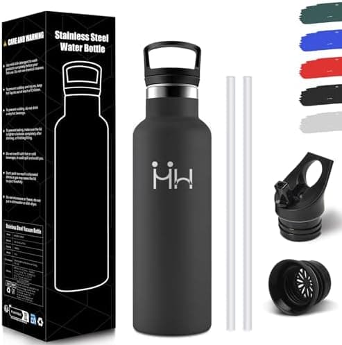 HoneyHolly Edelstahl Trinkflasche 500ML Kinder BPA-Frei Isoliert Thermoflasche