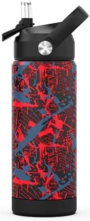 Edelstahl Trinkflasche Meeresjungfrau 550ml BPA Frei Auslaufsicher Thermosflaschefür Kinder und Erwachsene - Sport, Schu